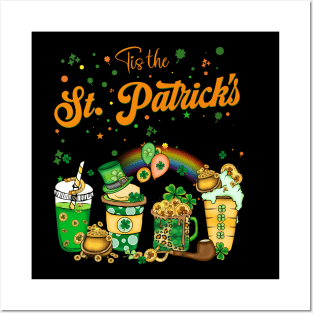 tis the st patricks day drink coffee Posters and Art